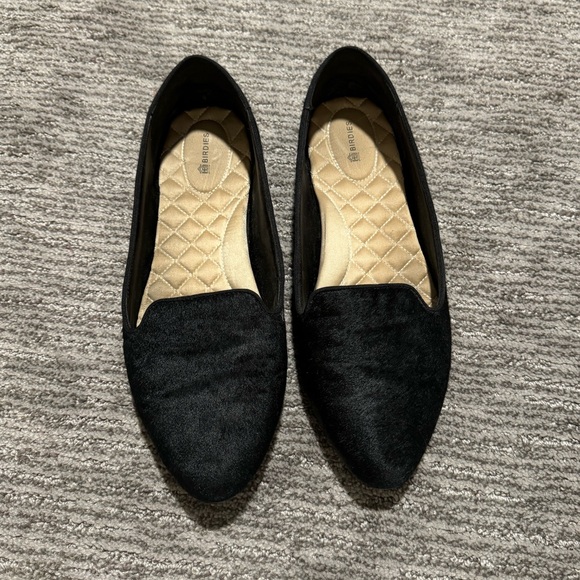 Birdies Shoes - Birdies black calf hair loafer